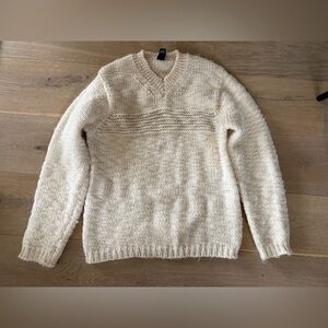 Vintage Gap 100% wool soft cozy oversized knit cream sweater - small petite